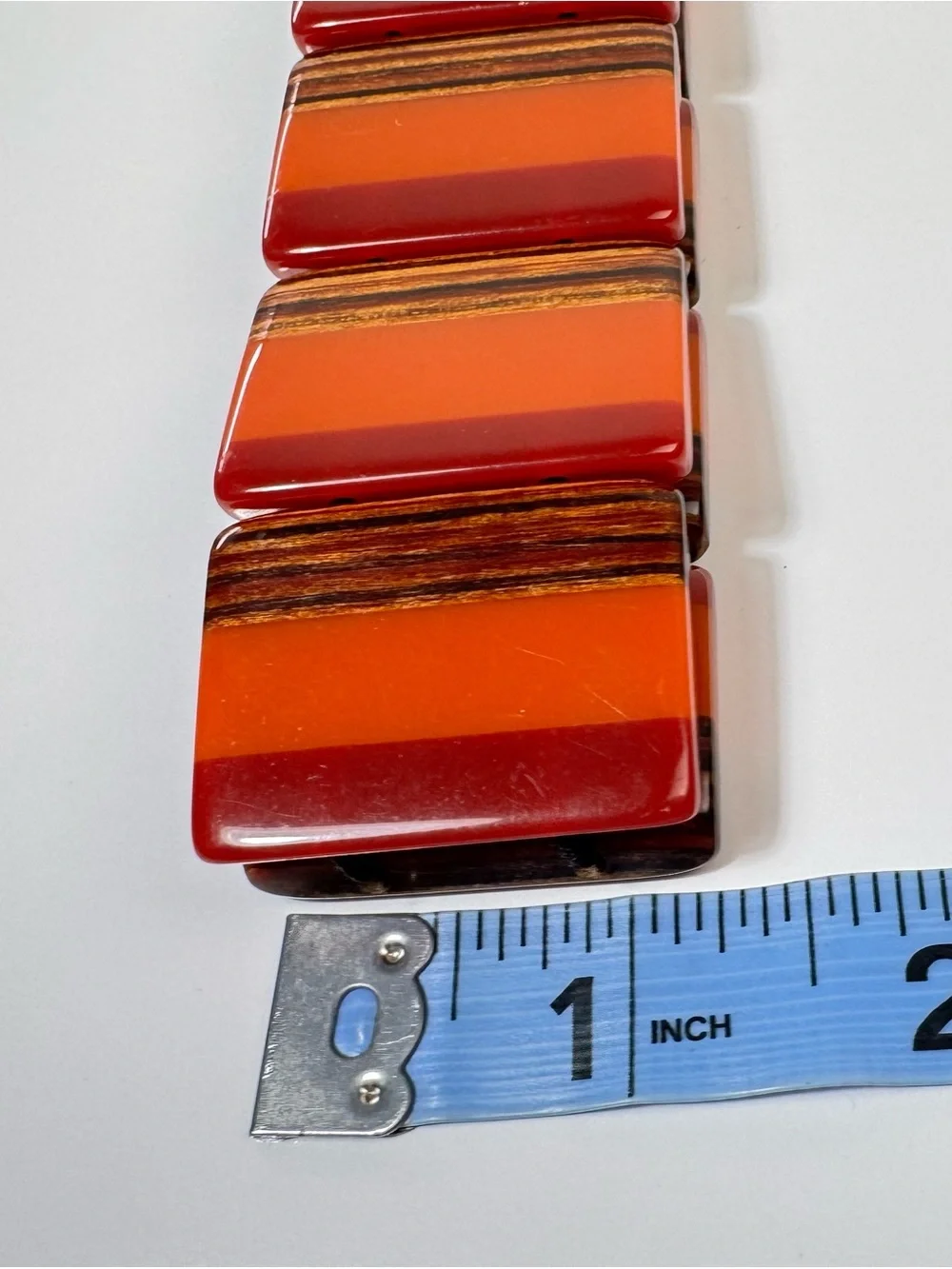 Vintage Bakelite Stretchie Block Bracelet